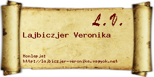 Lajbiczjer Veronika névjegykártya
